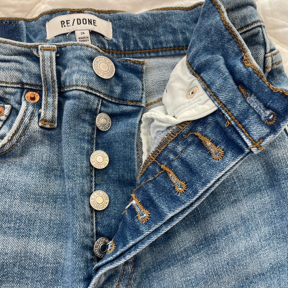 Re/Done High Rise Women's Jeans - Blue size 24 - Picture 9 of 15